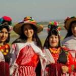Amazigh Women Wearing Traditional Moroccan Attire